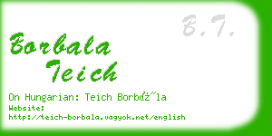 borbala teich business card